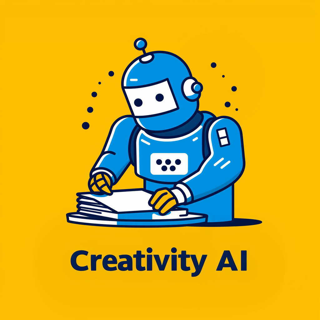 Logo of Creativity AI. Created with Midjourney. No post-production editing.