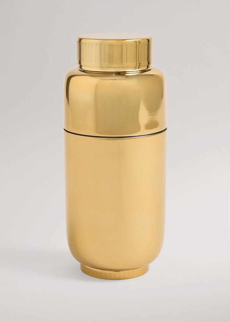 Country Road Stratford Cocktail Shaker in BRASS