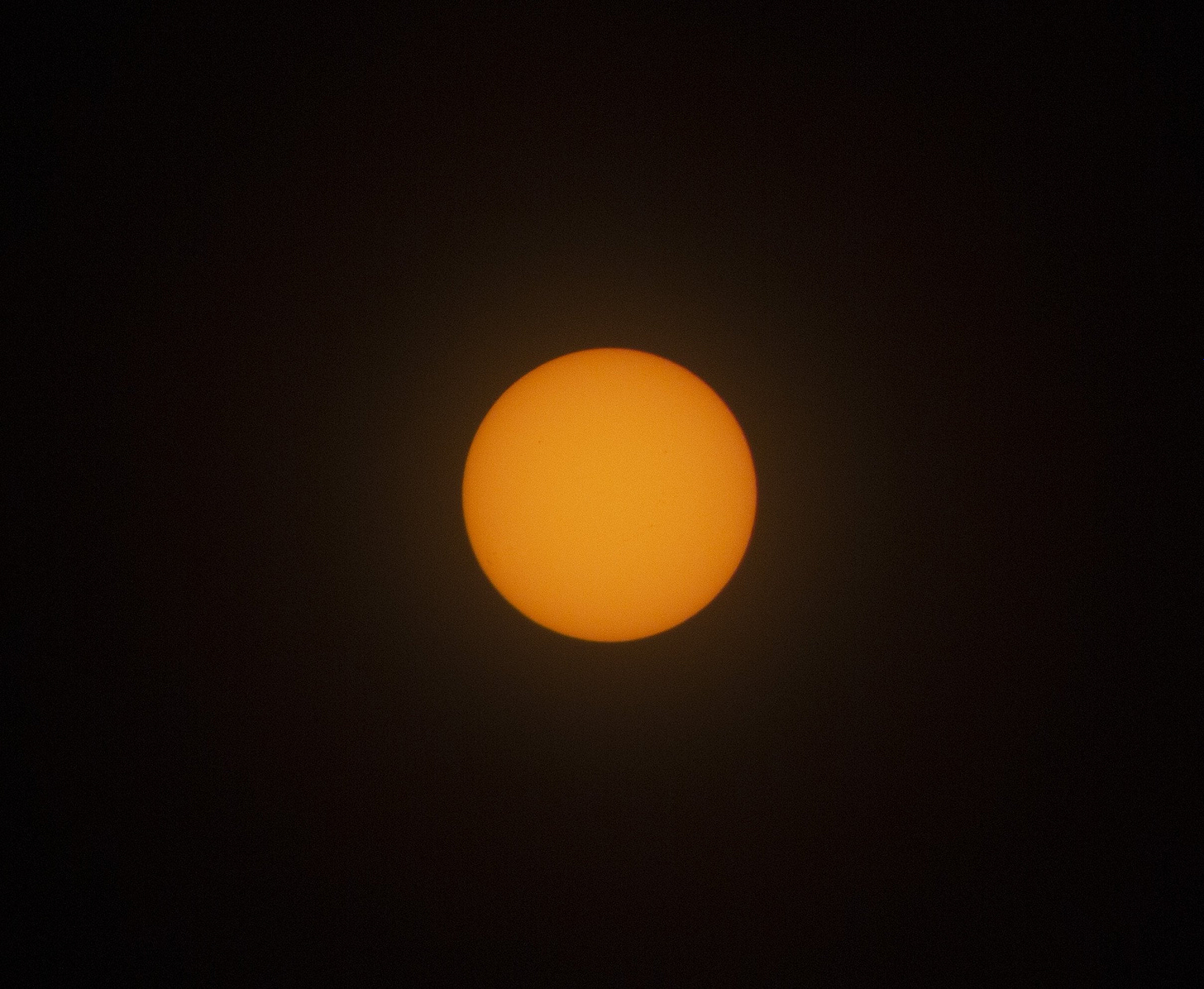 The sun through solar eclipse glasses : r/telescopes