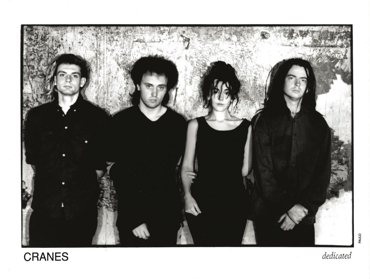 Publicity photo of Cranes, circa 1993 (from left: Matt Cope, Jim Shaw, Alison Shaw, Mark Francombe)