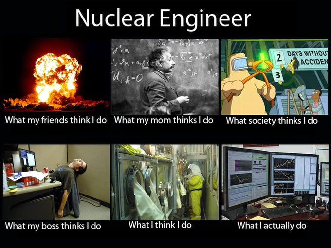 Image - 251838] | What People Think I Do / What I Really Do | Engineering  humor, Nuclear engineering, Engineering memes