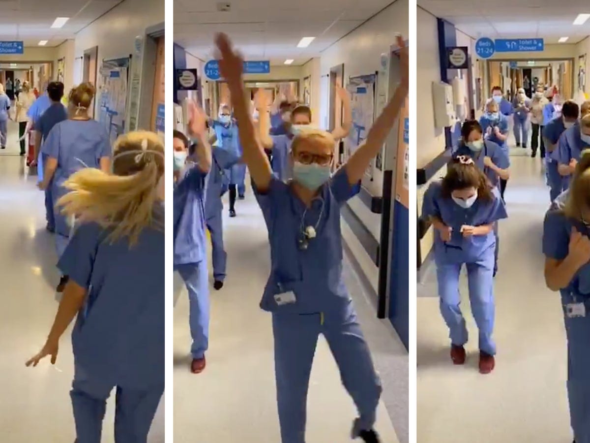 NHS staff performing TikTok dance routines to keep morale high | NHS | The  Guardian