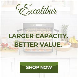 Excalibur Dehydrator shopping banner