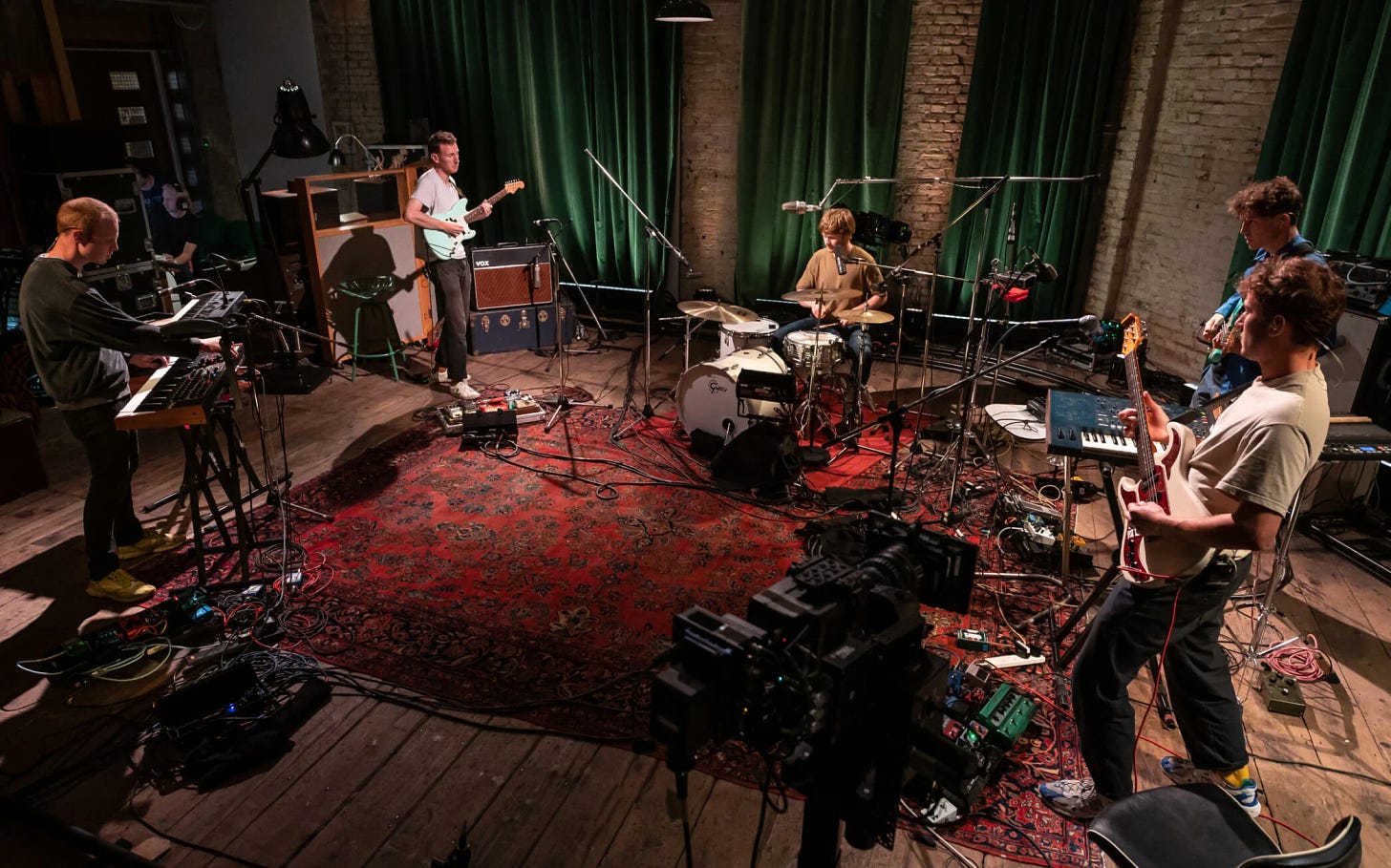 Squid. Recording live from the basement sessions with Nigel Godrich