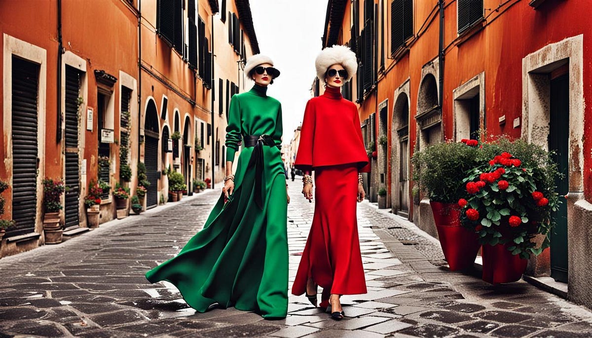 2 stylish Italian ladies