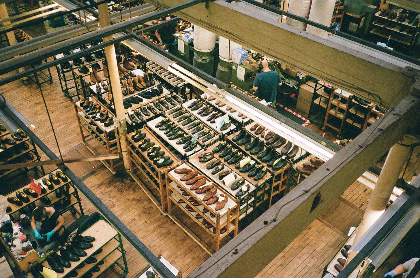 The floor of Crockett & Jones in Northampton, UK.