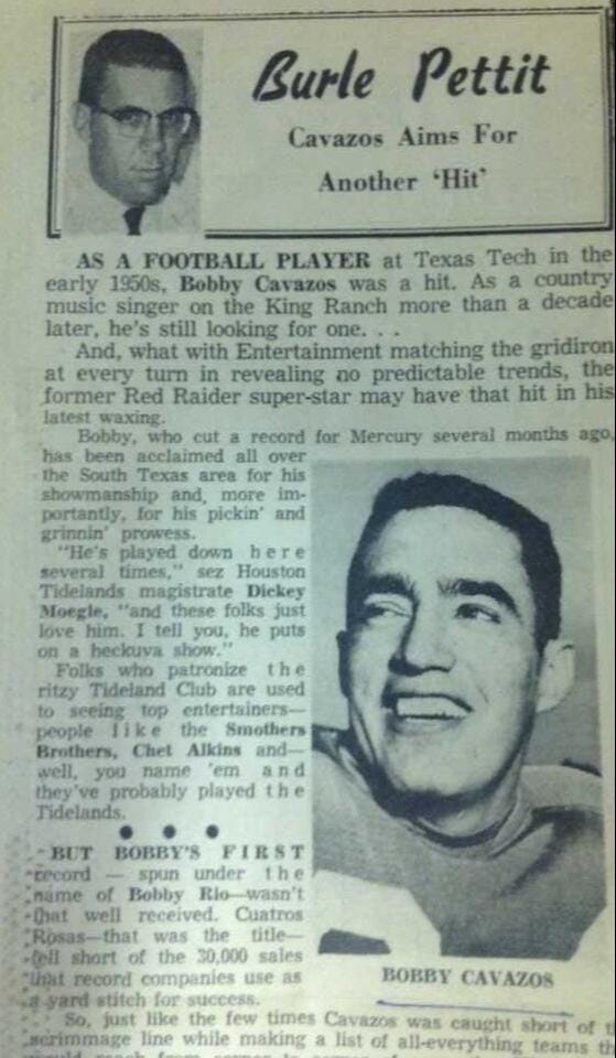 Bobby Cavazos was "Mr. Texas Tech" Bobby Cavazos was "Mr. Texas Tech"