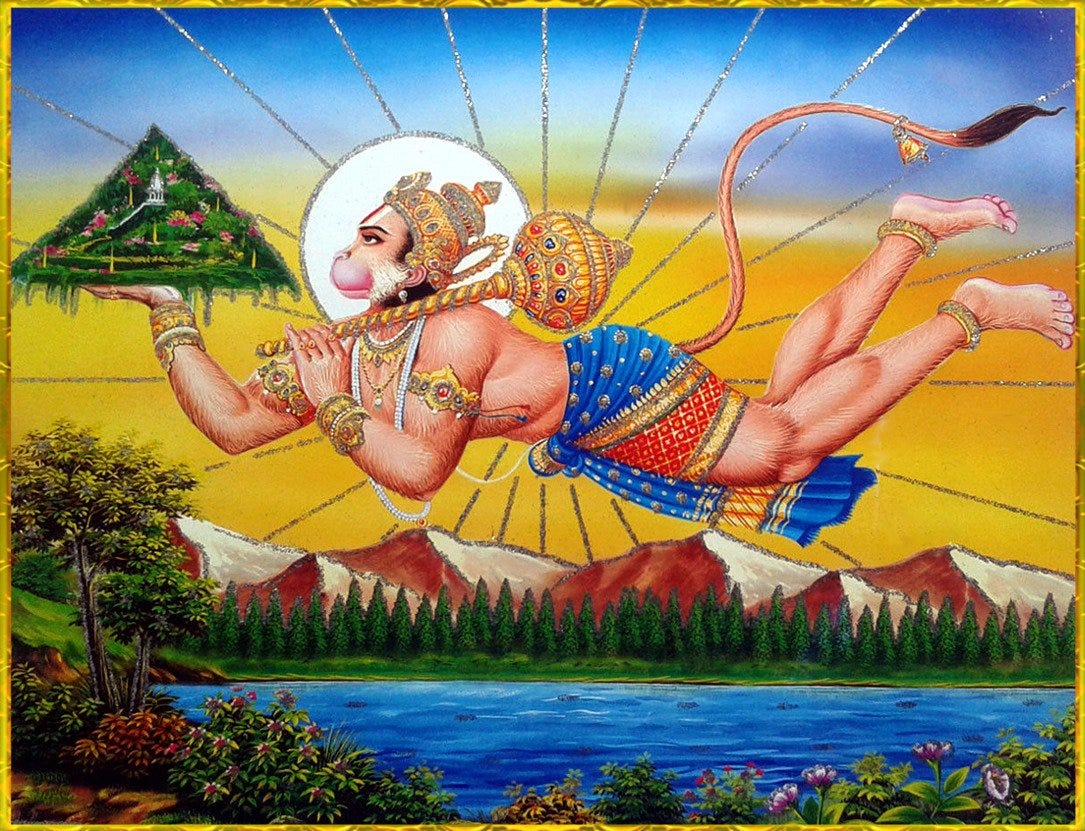 PotliBaba on X: "@TimesNow Remember when Lord Hanuman took the entire  Mountain with the Sanjeevani booti, he left the Mountain in Lanka. Today  being Hanuman Jayanti, it's our duty in Kaliyuga to