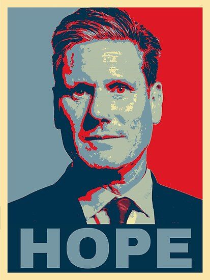 Keir Starmer Hope Print Poster by fizfoz | Poster prints, Print, Party  poster