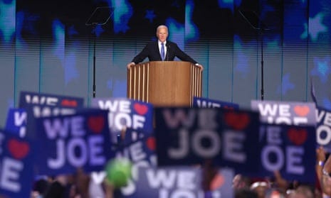 DNC 2024 live: Joe Biden gets raucous reception as he addresses Democratic  convention in symbolic handover to Harris