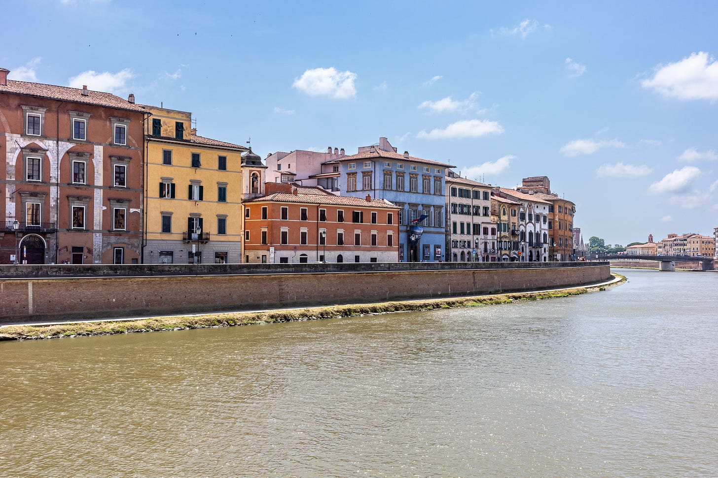 Amo river in Pisa Italy