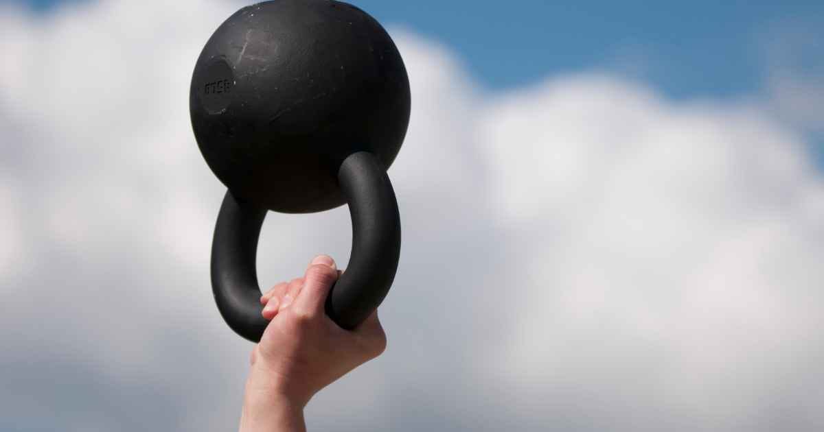 kettlebell in the bottoms up position