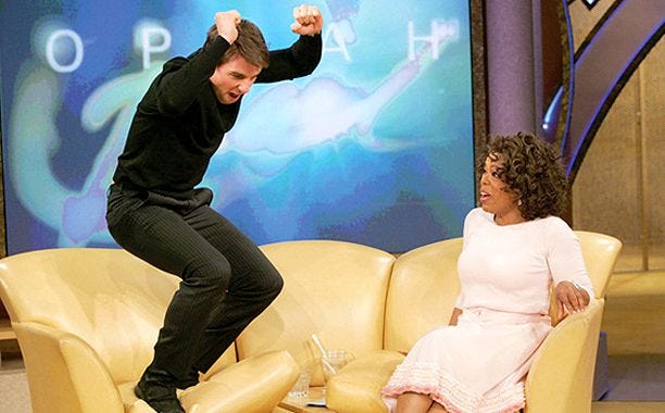 Let's revisit the Tom Cruise/Oprah's couch incident