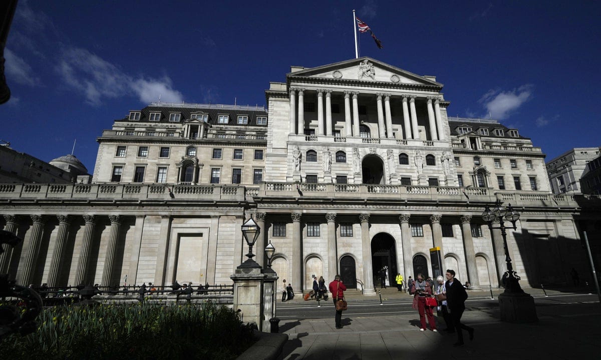 UK in recession, says Bank of England as it raises interest rates to 2.25%  | Interest rates | The Guardian