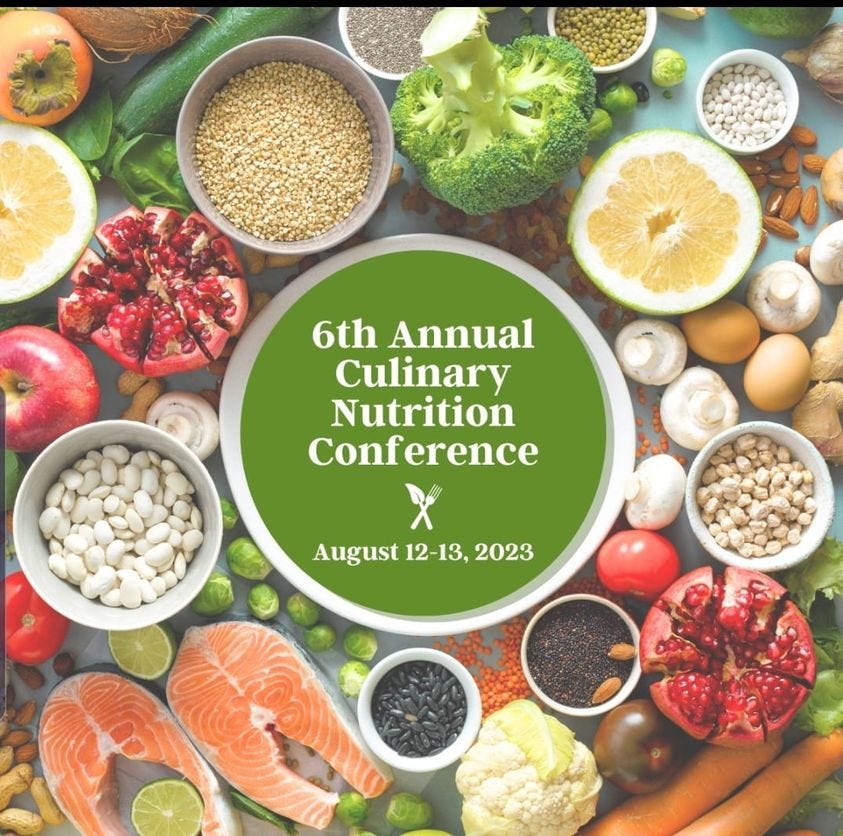 May be an image of text that says '6th Annual Culinary Nutrition Conference August 12- August12-13,2023 13, 2023'