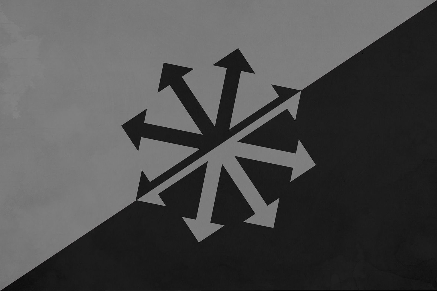 Jake Hanrahan on Twitter: "This is one version of the anarcho-nihilist flag,  complete with chaos symbol. At the least I think it's possible that the  anarchos who did this were nihilists. Due