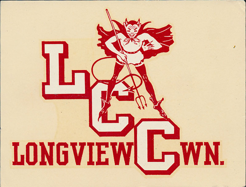Original Lower Columbia College Red Devils 60's Decal Longview Washington LCC Original Lower Columbia College Red Devils 60's Decal Longview Washington LCC