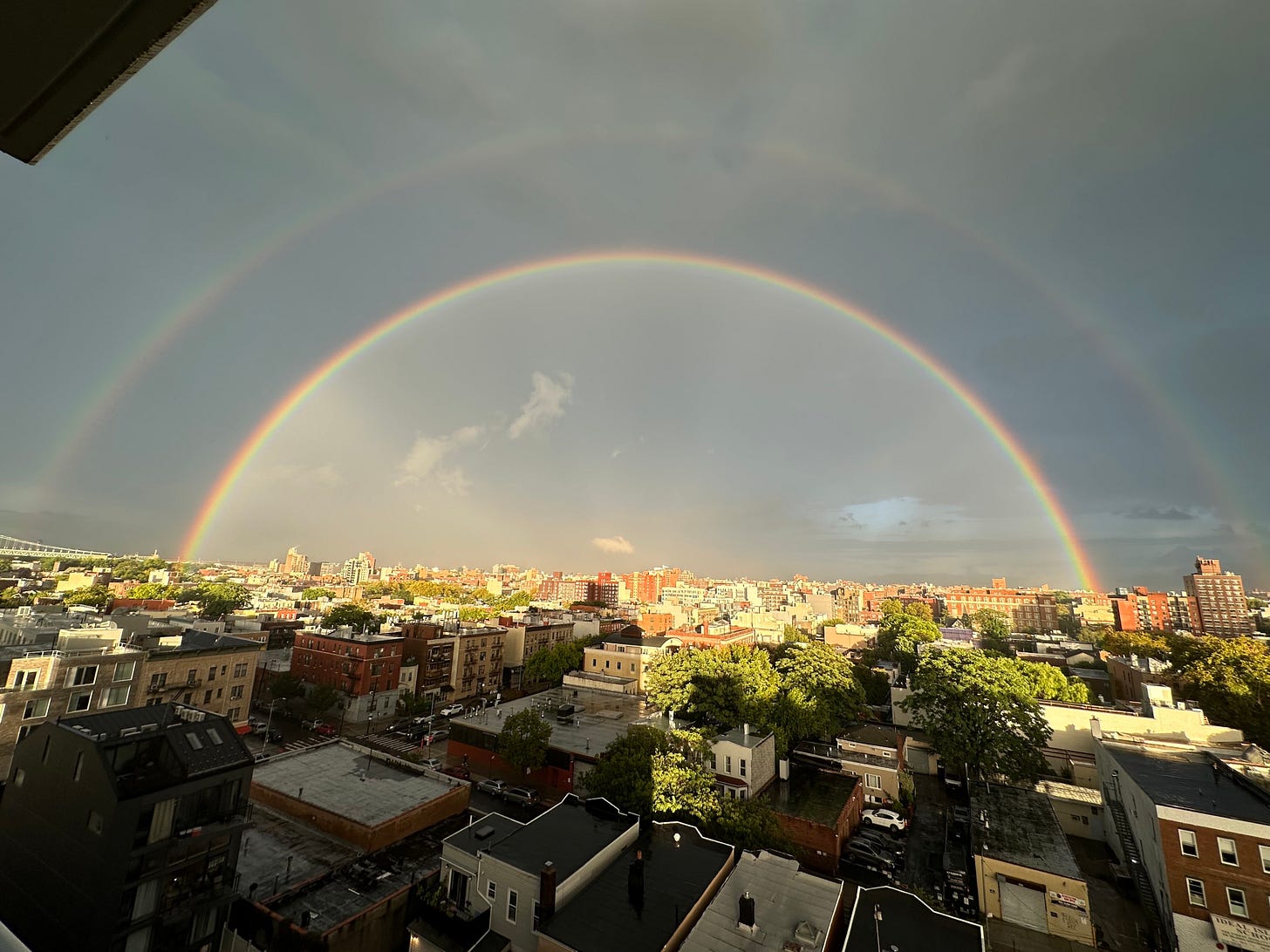 Amazing double rainbow appears over NYC on 9/11: 'Most insane thing I've  ever seen'