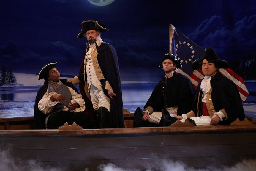 Nate Bargatze's "Washington's Dream 2" SNL Sketch Skewers American English  | NBC Insider