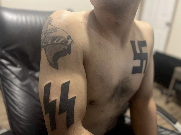 Allen Texas Mall Shooter Had Swastika, SS Tattoos and Right Wing Pin on Vest