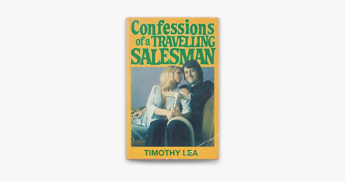Book cover: Confessions of a Traveling Salesman by Timothy Lea