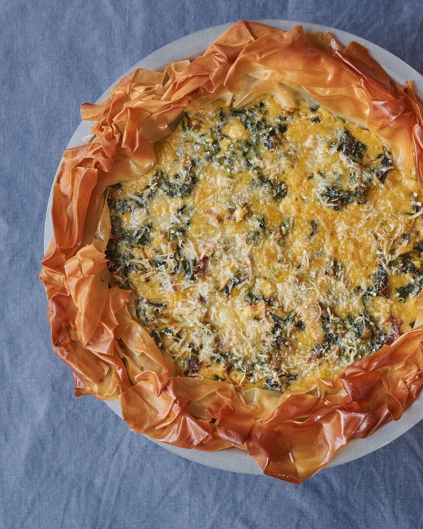 Three Cheese and Chard Tart