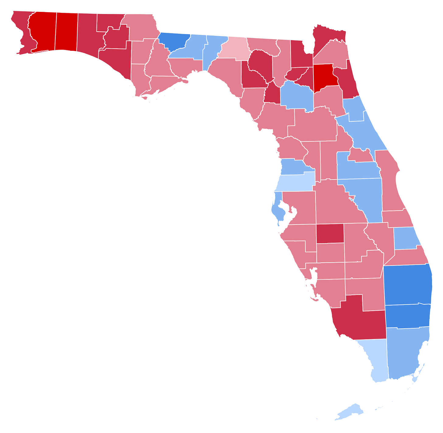 Florida Presidential Election Results 2000.svg