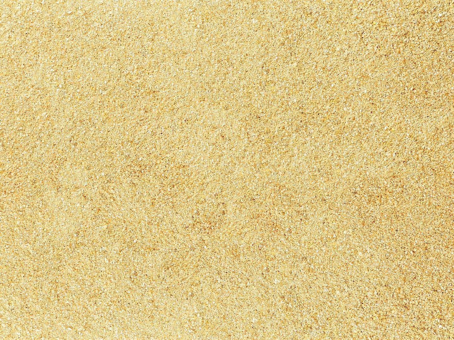 Photograph of randomle textured sand