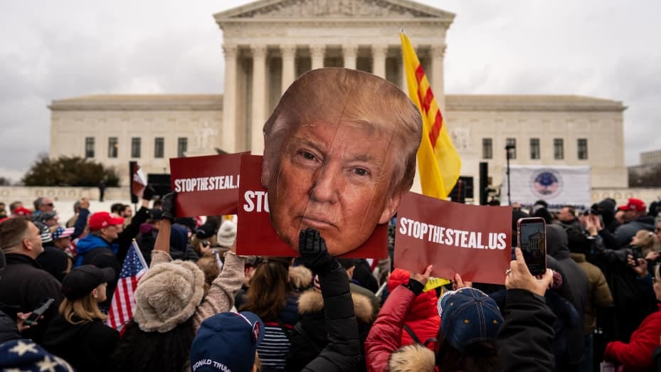 Supreme Court refuses quick action on last-ditch Trump election lawsuits