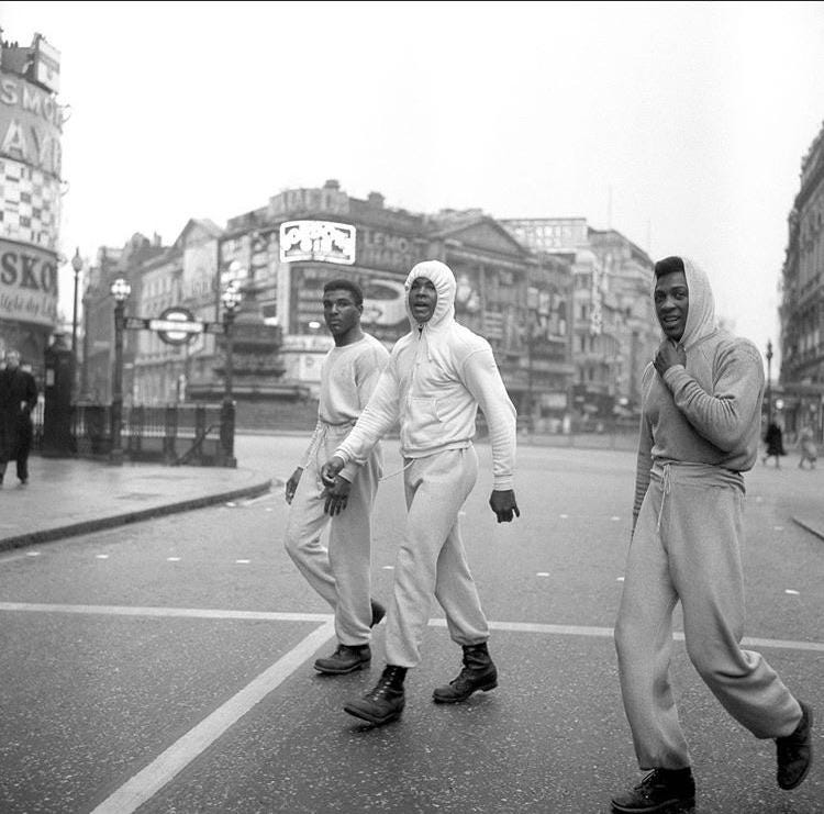 INSPO] Muhammad Ali in London, 1966 : r/streetwear