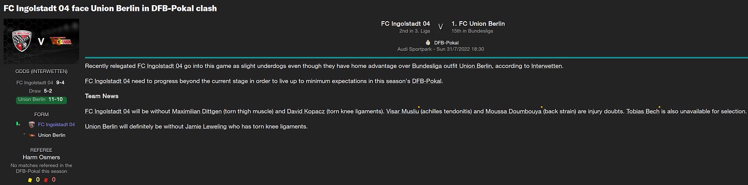 Football Manager 2023 Ingolstadt Pokal