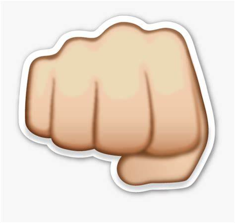 Transparent Fist Bump Clipart - Fist Emoji Transparent Background ...