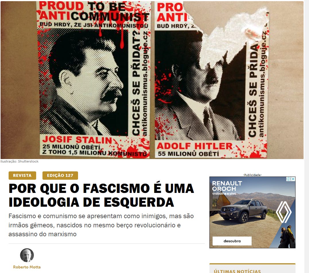 Por que o fascismo é uma ideologia de esquerda - Revista Oeste