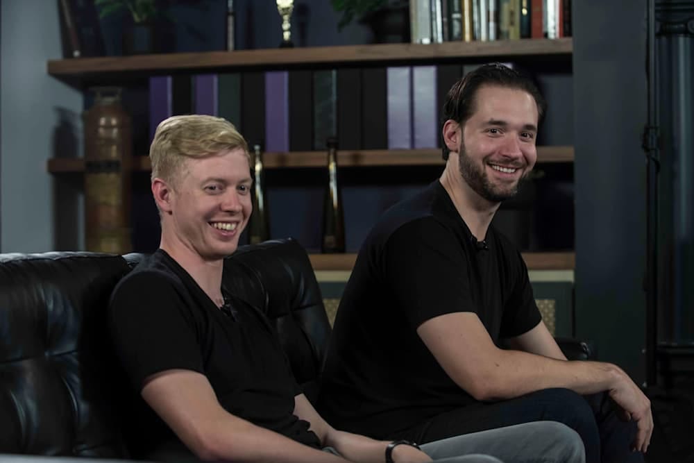 Steve Huffman and Alexis Ohanian of Reddit during interview