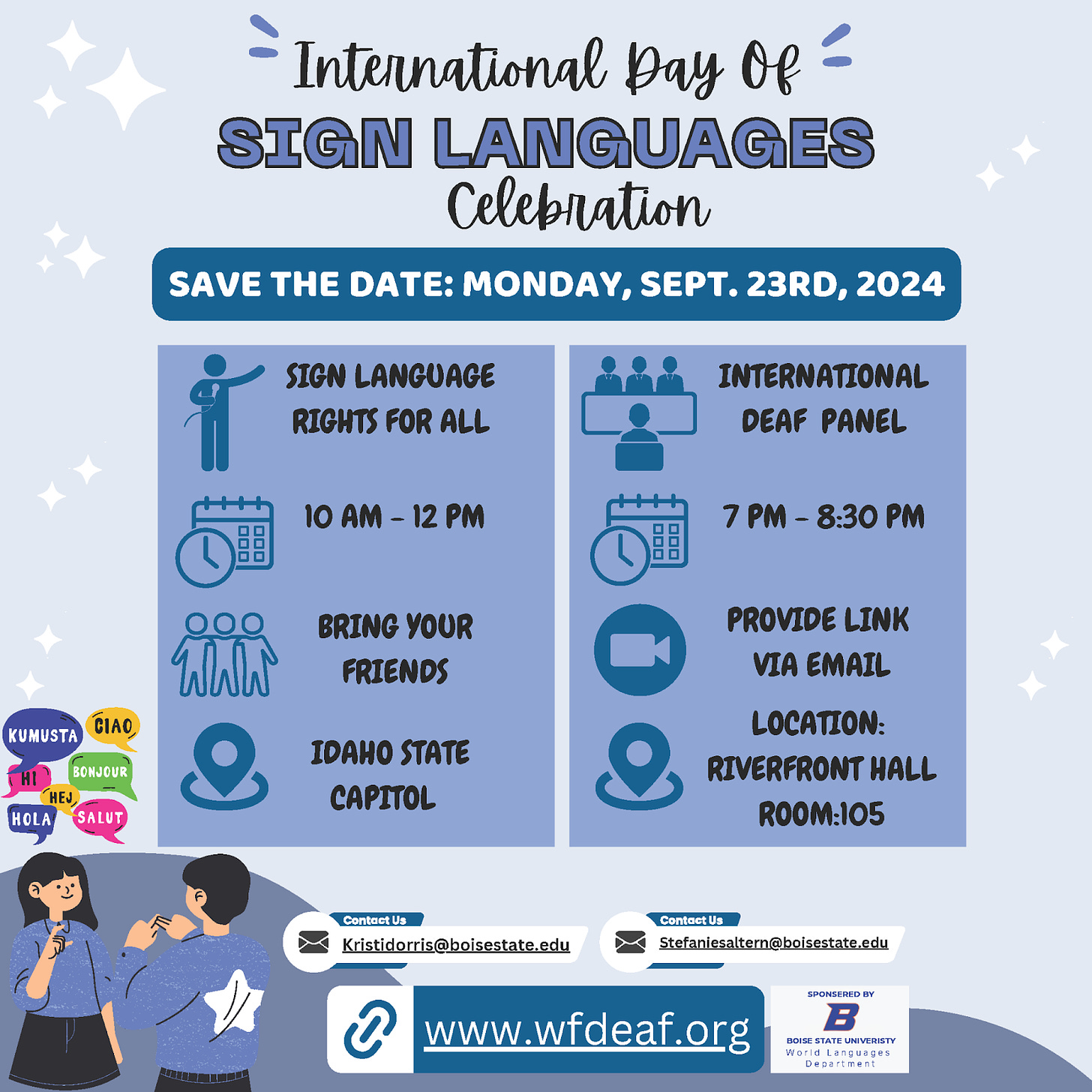 International Day of Sign Language Celebration Graphic