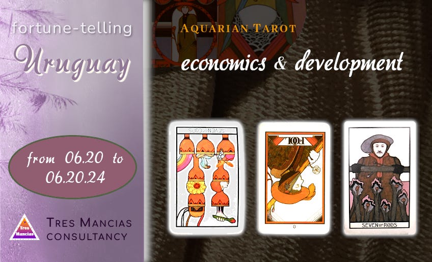 Aquarian Tarot for Uruguay (from 06.20 to 09.20.24). Fortune-telling and forecasting in Tres Mancias Consultancy.