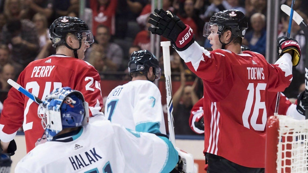 Team Canada easy favorites to beat Team Europe 2016 images