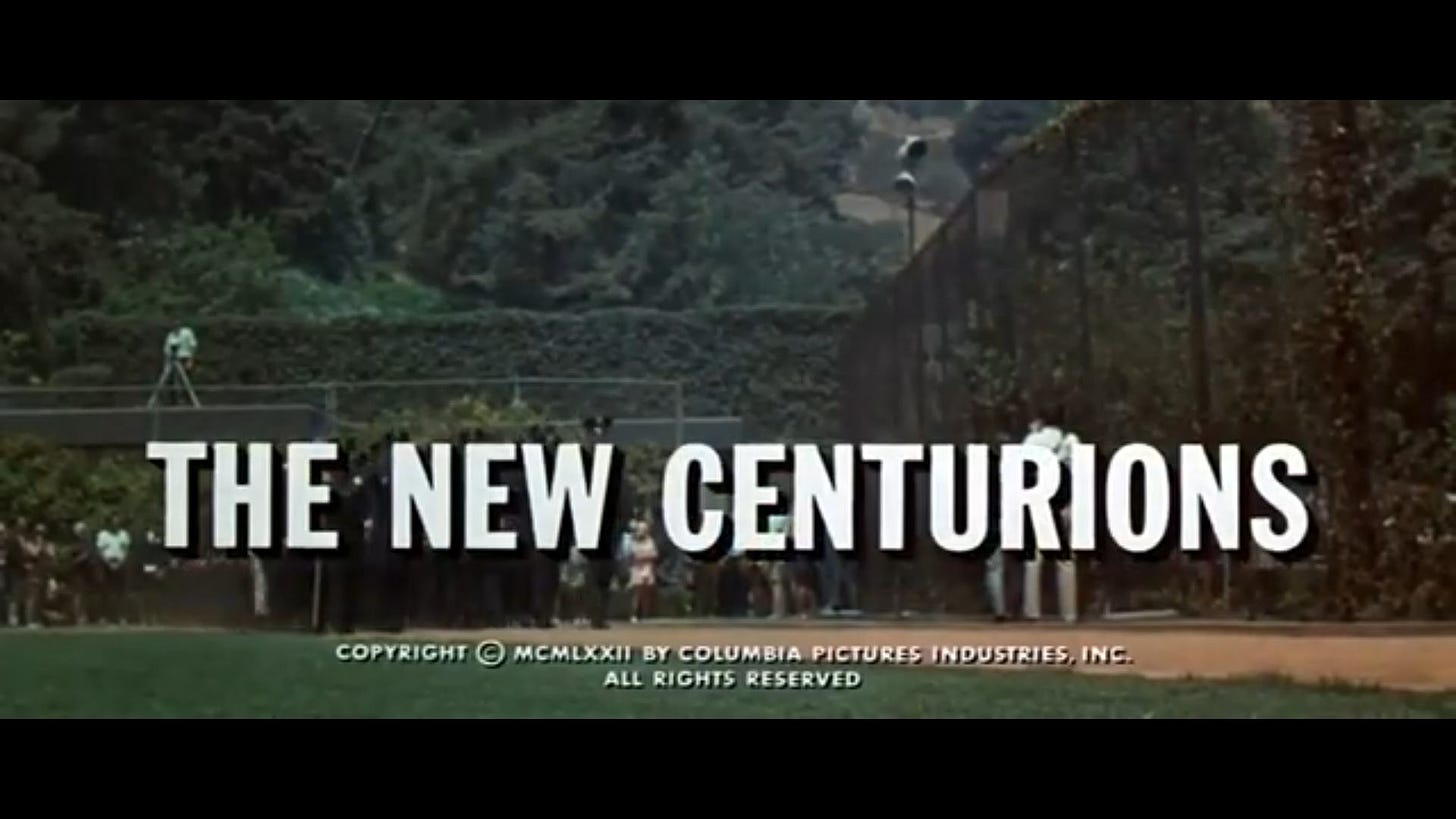 The New Centurions (1972) title card