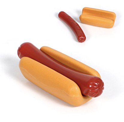 plastic hot dog