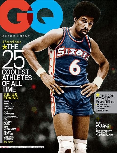 The Coolest Athletes of All Time: The Covers | Julius erving, Erving,  Basketball legends