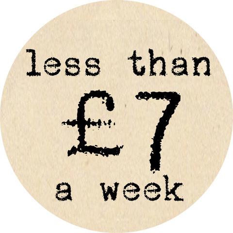 less than £7 a week