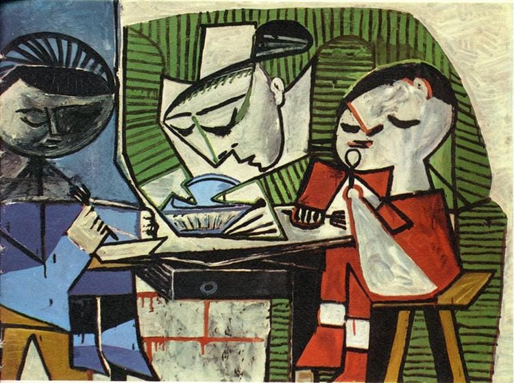 Breakfast, 1953 - Pablo Picasso - WikiArt.org