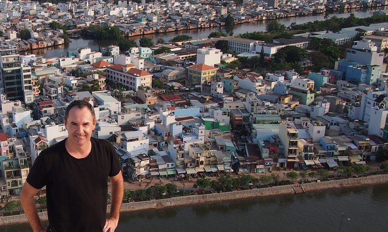 James on rooftop