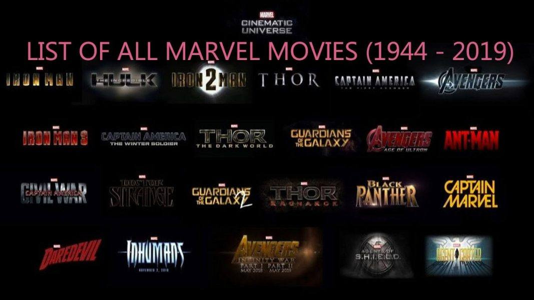 list of all marvel movies ever made from 1944 to 2019