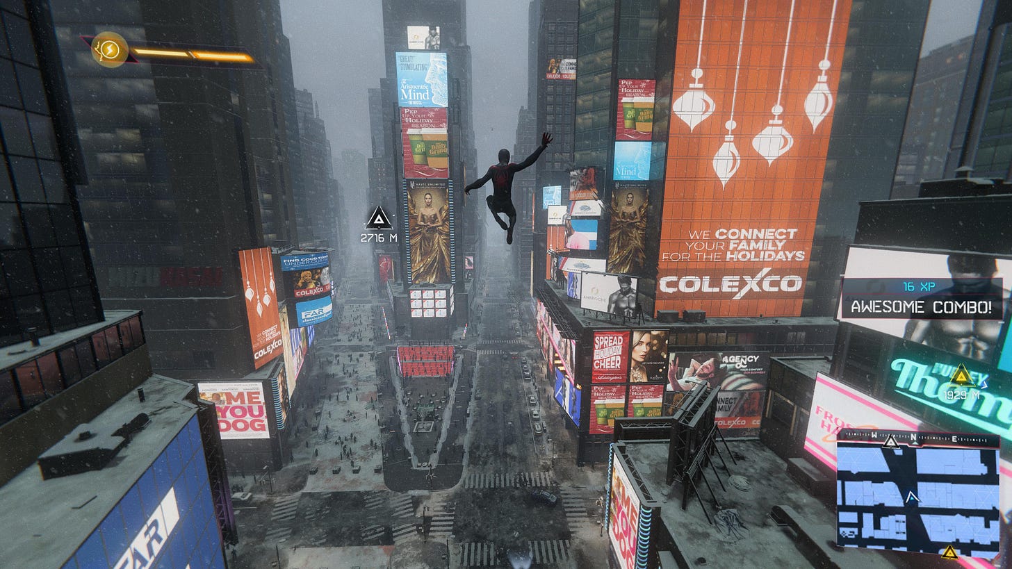 Πάνω από τη Νέα Υόρκη στο Marvel's Spider-Man: Miles Morales