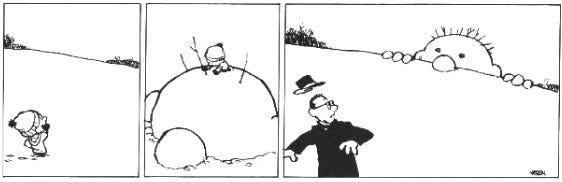 Calvin & Hobbes Snow Sculptures - Sundrysites