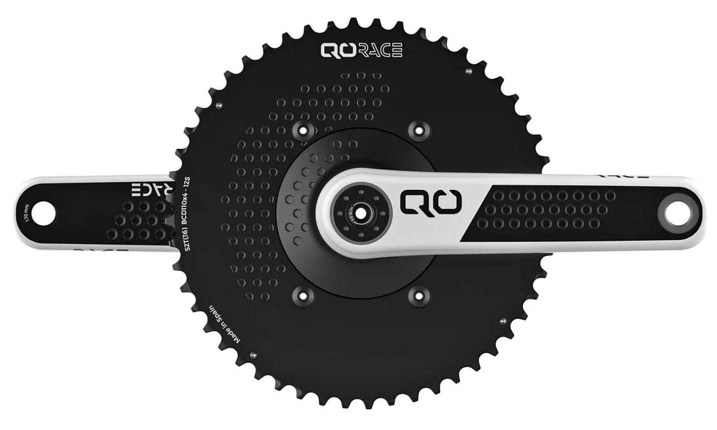 QO brand debut with aero carbon Race road bike crankset