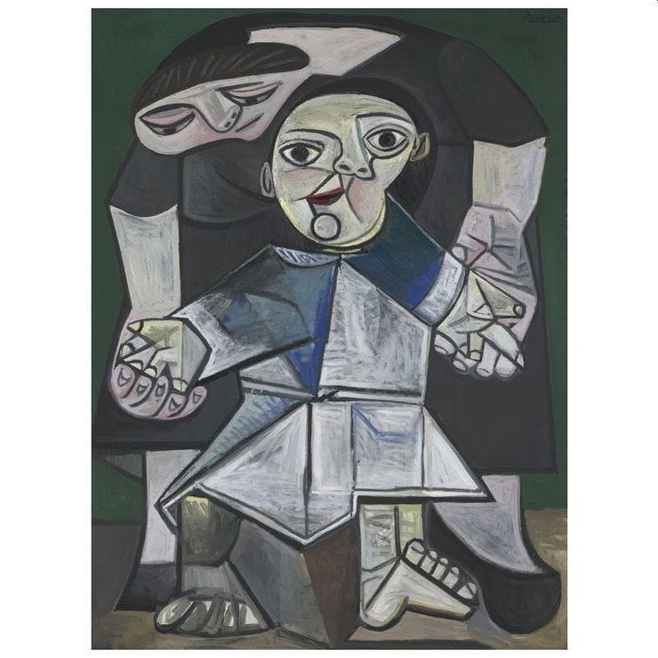 Pablo Picasso, First Steps (1943), Yale University Art Gallery (Για να θυμόμαστε εμείς οι μανάδες ότι η πιο σημαντική δουλειά μας είναι να μαθαίνουμε στα παιδιά το πώς να πορεύονται μόνα τους στη ζωή)
