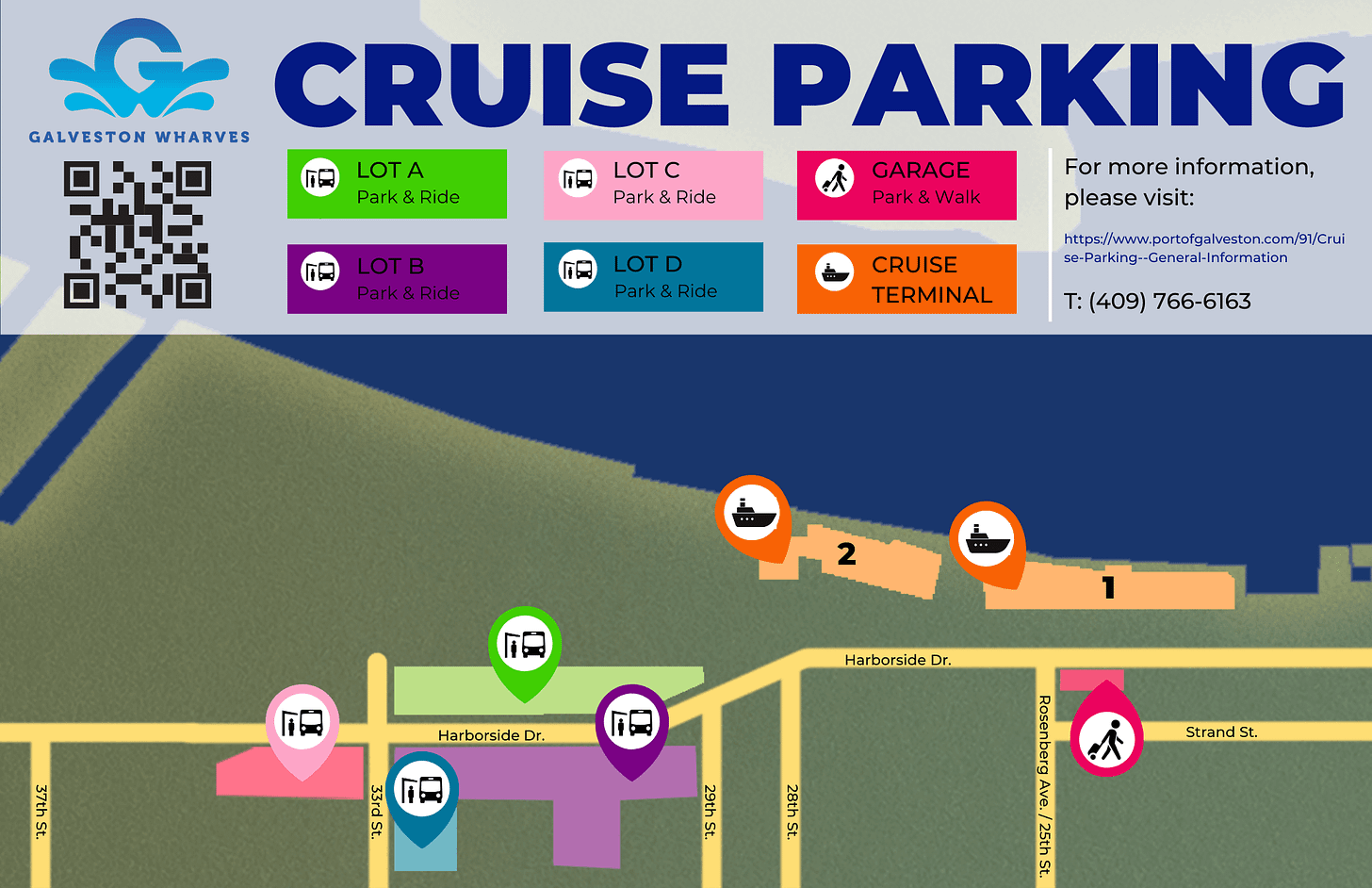 Galveston cruise port parking guide