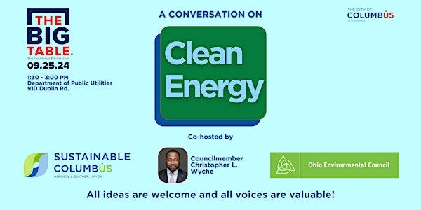 The Big Table: A conversation about clean energy